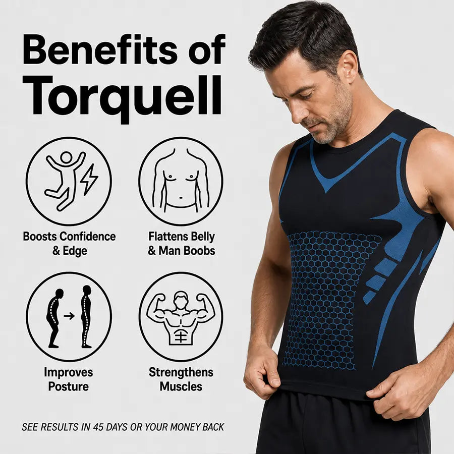 Torquell™ - Ionic Compression Shirt That Flattens Belly and Chest Instantly