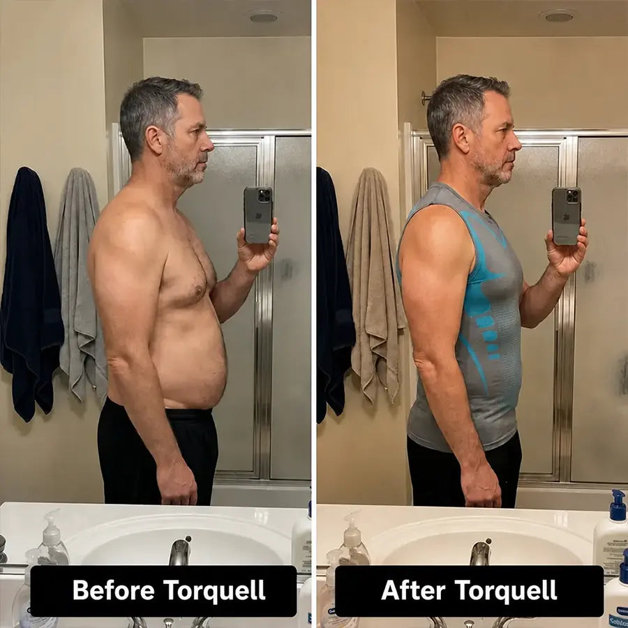 Torquell™ - Ionic Compression Shirt That Flattens Belly and Chest Instantly