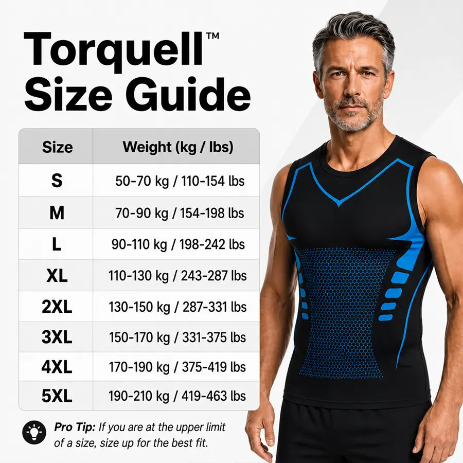 Torquell™ - Ionic Compression Shirt That Flattens Belly and Chest Instantly